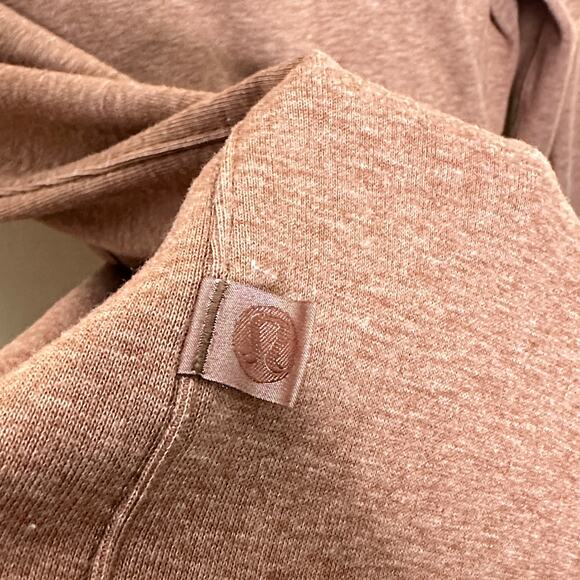 LULULEMON Soft Knit Overshirt Heathered Roasted Brown Tan Sz M {3Y24} - Picture 4 of 5